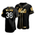 Men'S New York Mets Justin Wilson #38 Golden Edition Black  Jersey