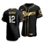 Men'S Texas Rangers Rougned Odor #12 Golden Edition Black  Jersey