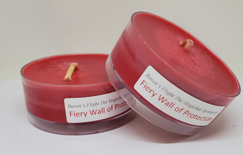 Fiery Wall of Protection Tea Light Large