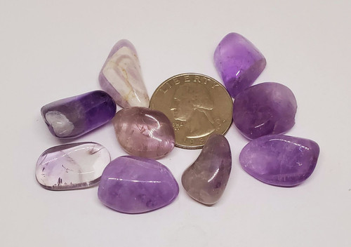 Amethyst, tumbled 1 oz