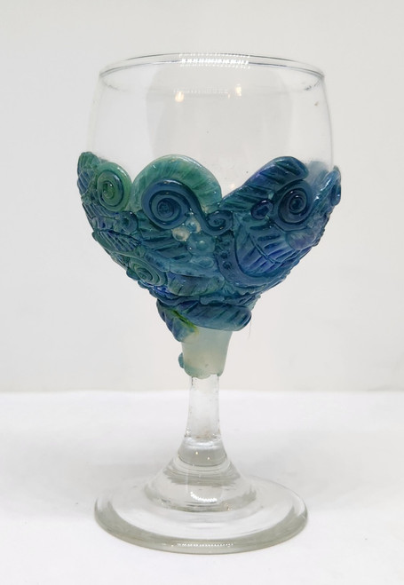 Blue Floral Mini-Chalice