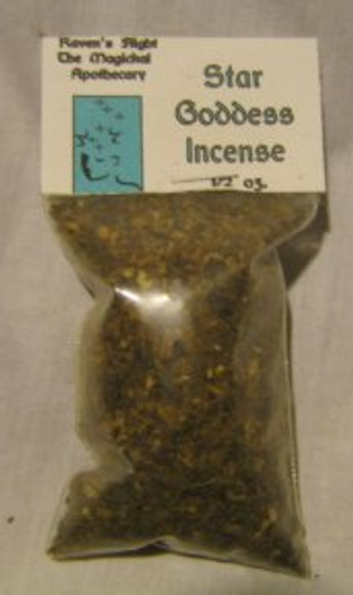 Star Goddess Charcoal Incense 1/2 oz bag