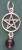 Small Pentacle Pendant with Garnet