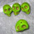 Skull Beads 1/2" Green Howlite