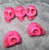 Skull Beads 1/2" Pink Howlite