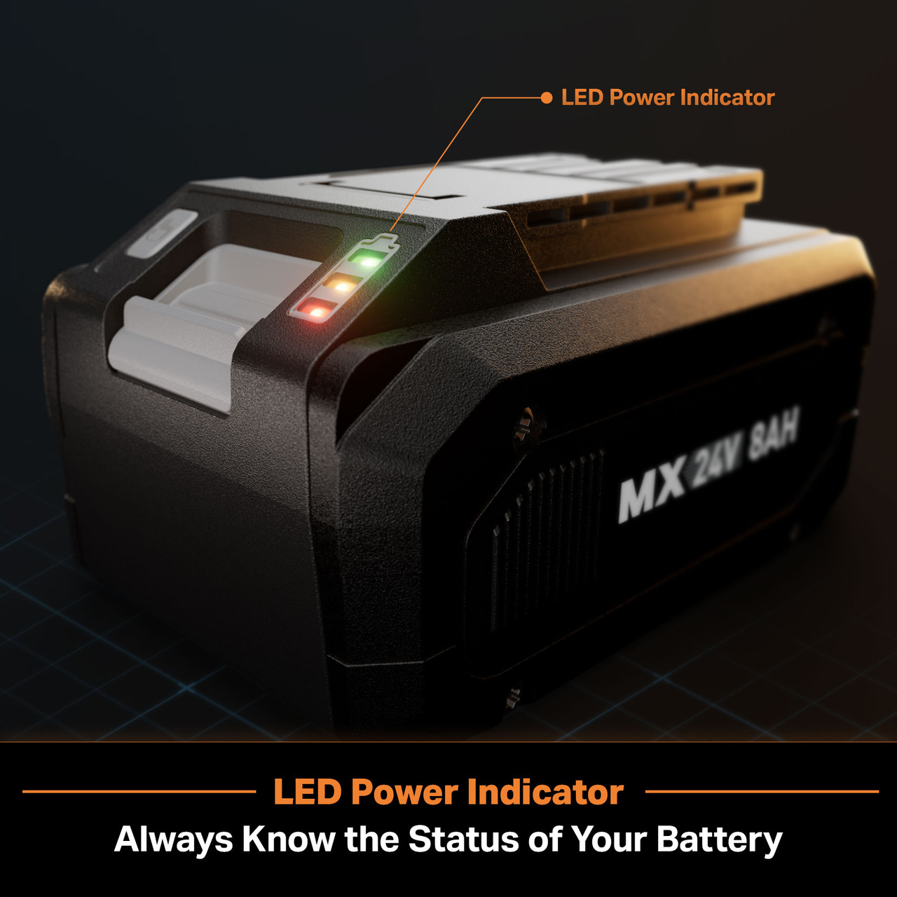 LawnMaster MX 24V Power Lithium-Ion 8Ah Battery