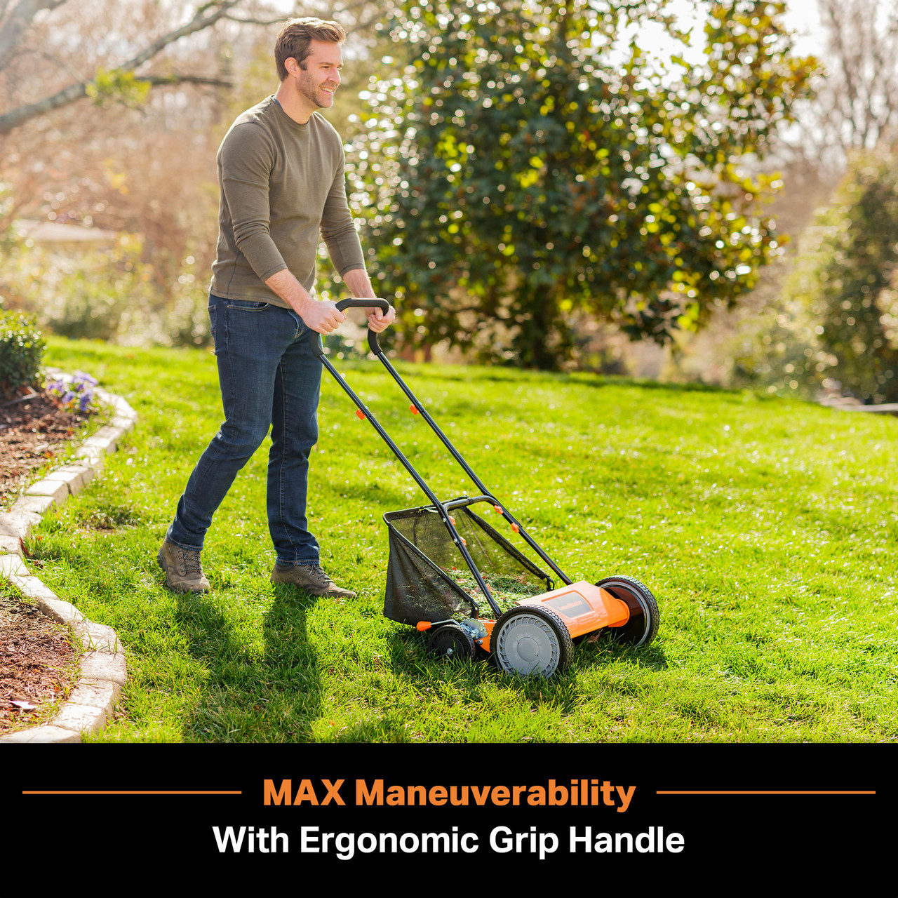 LawnMaster 18” 5-Blade Push Reel Mower