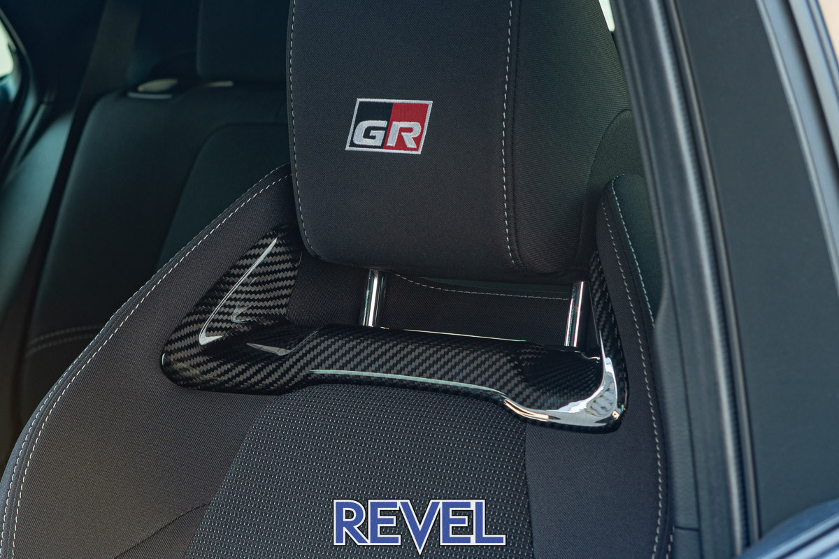 Revel GT Dry Carbon Seat Insert Covers for the GR Corolla 2023+