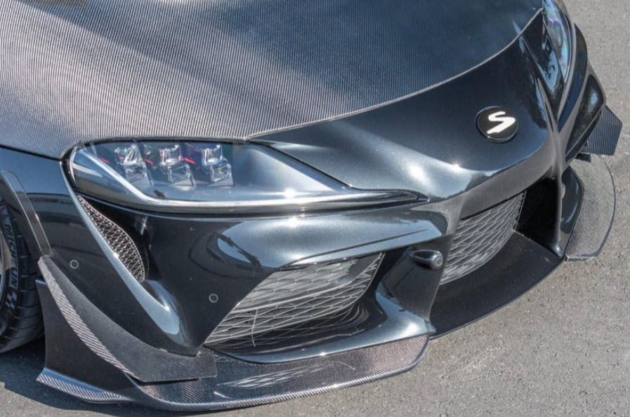 EOS A91 Carbon Fiber Front Splitter Lip for the GR Supra 2020+