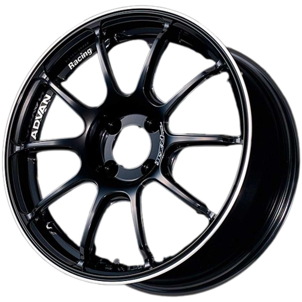 車のパーツ ADVAN RZII 8j+45 114.3 5h KR20 Advan RZII 18x8.5 +45 5x100 Racing Gloss Black
