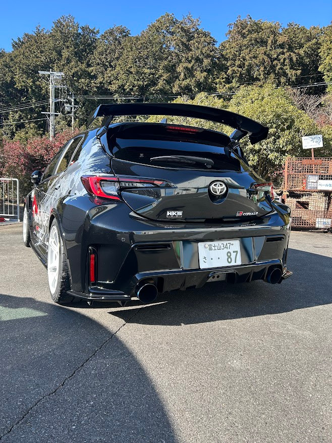 HKS Type-S Front Bumper Spoiler w/ FRP + CFRP Endplates | Toyota GR Corolla (23+) (53004-AT031)