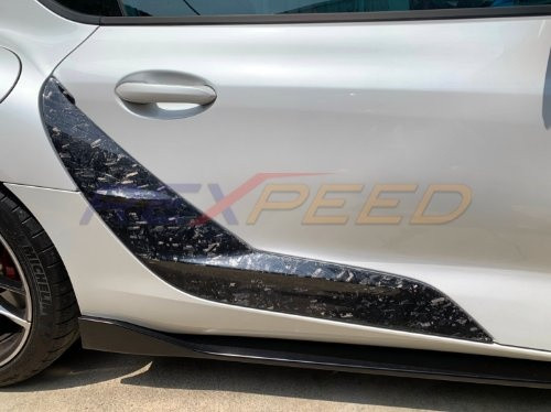Rexpeed V1 Carbon Fiber Side Door Garnish for the GR Supra 2020+
