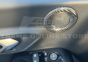 EOS Carbon Fiber Inner Door Speaker Cover for the GR Supra 2020+ EOS Carbon Fiber Inner Door Speaker Cover for the GR Supra 2020+