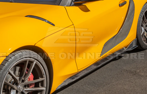 EOS A90 Carbon Fiber Edition Side Skirts for the GR Supra 2020+ EOS A90 Carbon Fiber Edition Side Skirts for the GR Supra 2020+