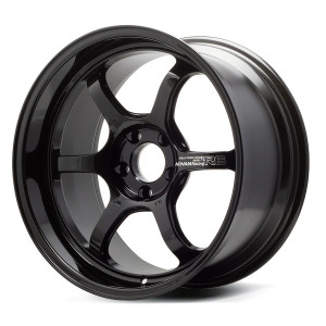 Advan R6 18x10 +35 5x114.3 Racing Titanium Black | Advan | Wheels