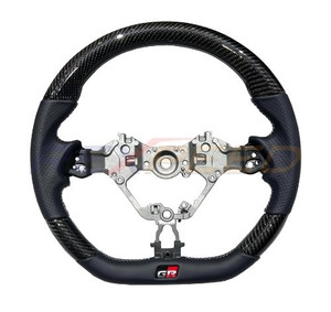 Rexpeed Carbon Fiber Black Leather Steering Wheel for the GR86 2022+ Rexpeed Carbon Fiber Black Leather Steering Wheel for the GR86 2022+