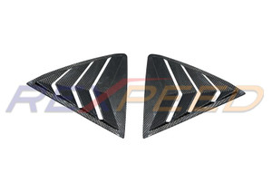 Rexpeed Dry Carbon Rear Window Louver Shutter Covers (Set of 2) for the GR Corolla 2023+ | Rexpeed | Exterior
