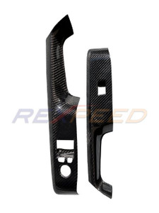 Rexpeed Dry Carbon Window Switch Panel Cover for the GR Supra 2020+ | Rexpeed | Interior