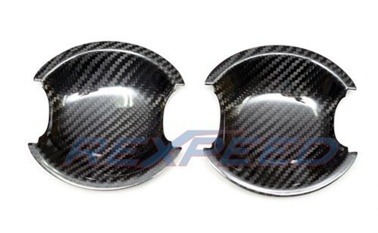 Rexpeed Dry Carbon Door Handle Base Cover for the GR86 & BRZ 2022+