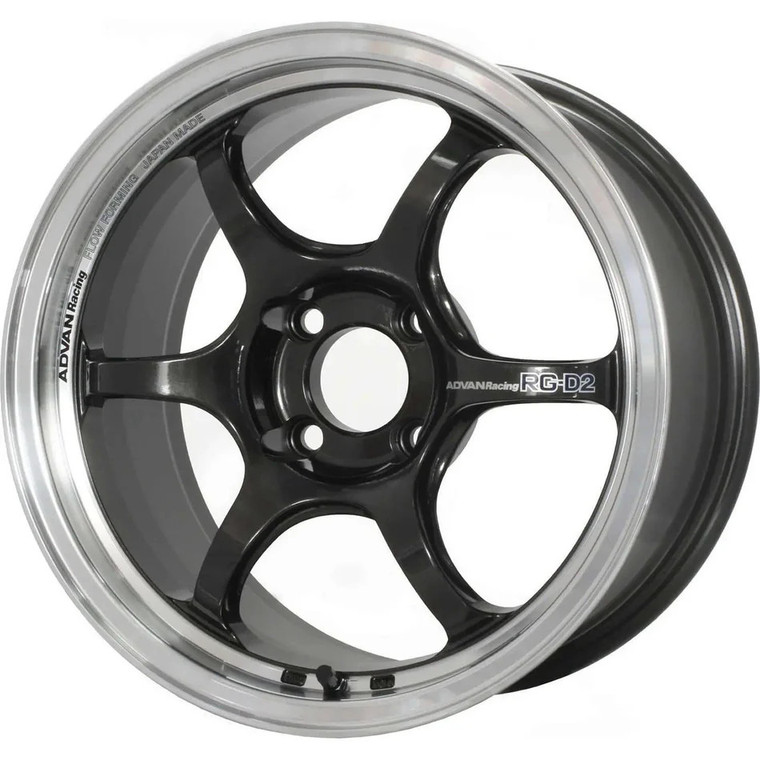 Advan RG-D2 18x9.5 +40 5x100 Machining & Black Gunmetallic | Advan | 18 Inch