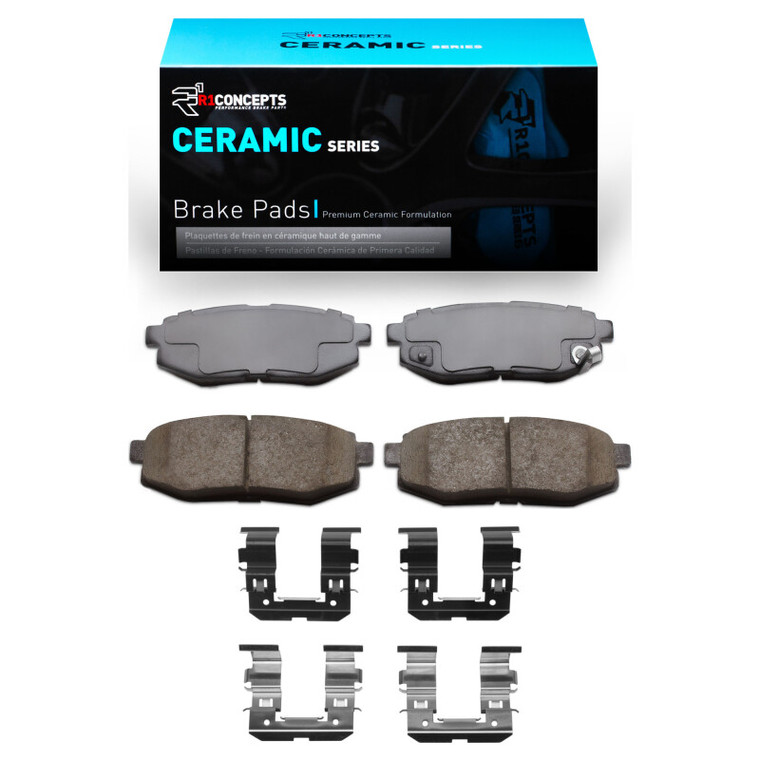 R1 Concepts Base Ceramic Pads & Hardware Kit for the GR86 / BRZ 2022+ (Rear)