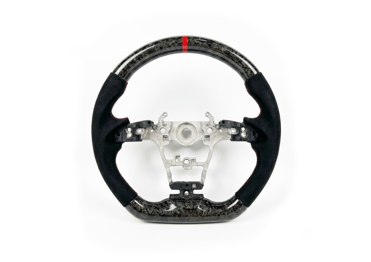 Rexpeed Forged Carbon Fiber Suede Steering Wheel for the GR Corolla 2023+