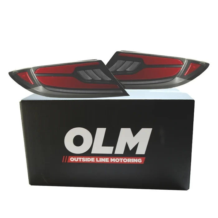 OLM Raiden LED Taillights (Clear Lens, Red Bar) for the GR86 / BRZ 2022+