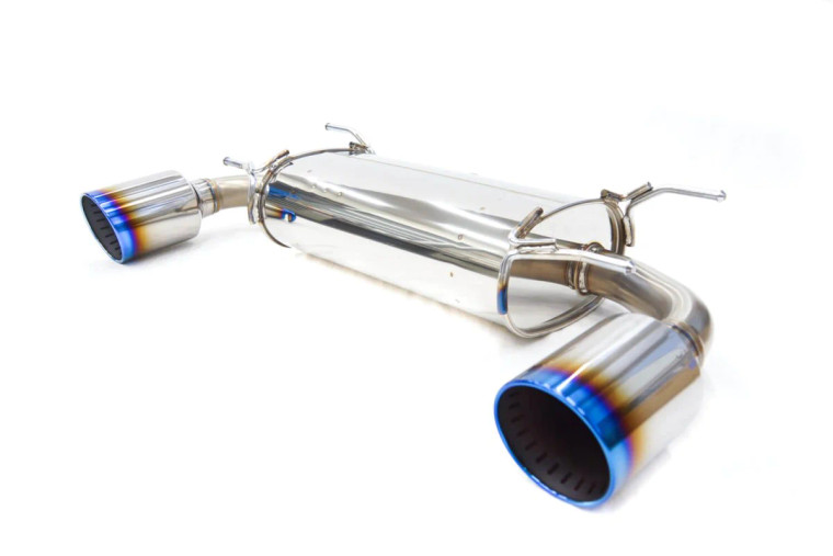 HKS LEGAMAX Premium Axle Back Exhaust W/ Burnt Stainless Tips for