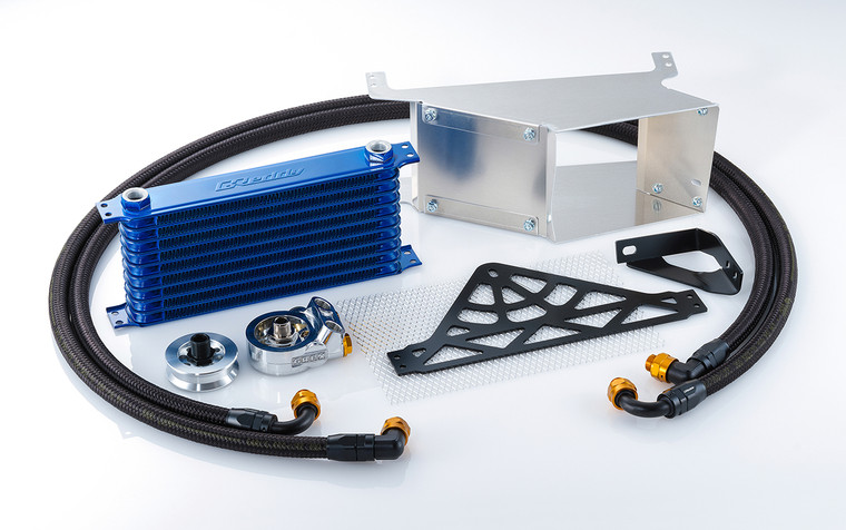 GReddy Oil Cooler Kit 10 Row Circuit Spec for the GR86 / BRZ 2022+