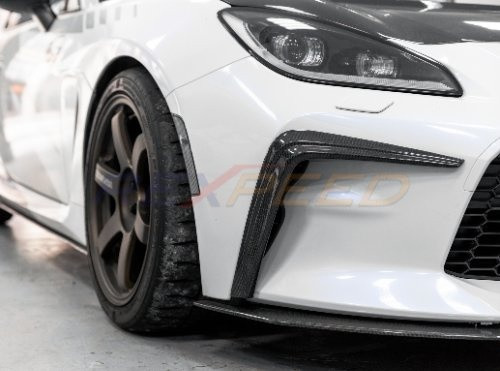 パーツ GR86 Rexpeed V4 Carbon Fiber Front Bumper Side Garnish for the GR86 2022+