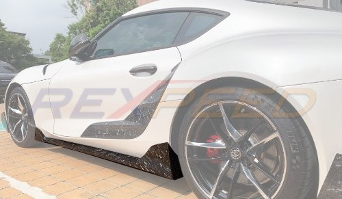 Rexpeed V1 Carbon Fiber Side Skirts Extensions for the GR Supra 2020+ | Rexpeed | Exterior