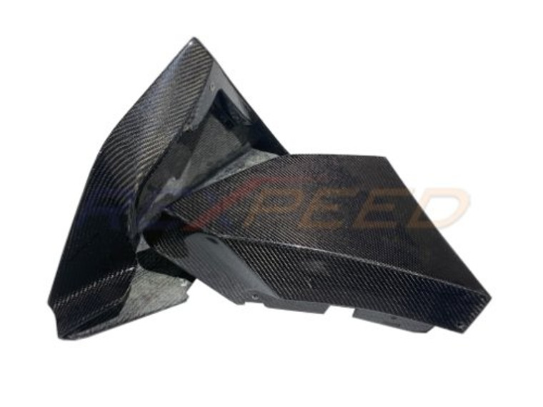 Rexpeed V1 Carbon Fiber Rear Bumper Side Spats for the GR Supra 2020+