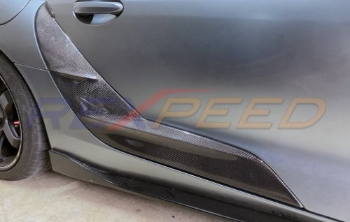Rexpeed V1 Carbon Fiber Side Door Garnish for the GR Supra 2020+