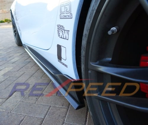 Rexpeed V2 Carbon Fiber Side Skirt Extension for the GR Supra 2020+