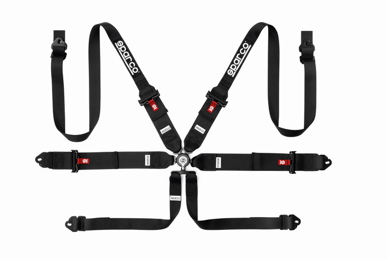 Sparco 6-Point 3"/2" Steel Racing Belts