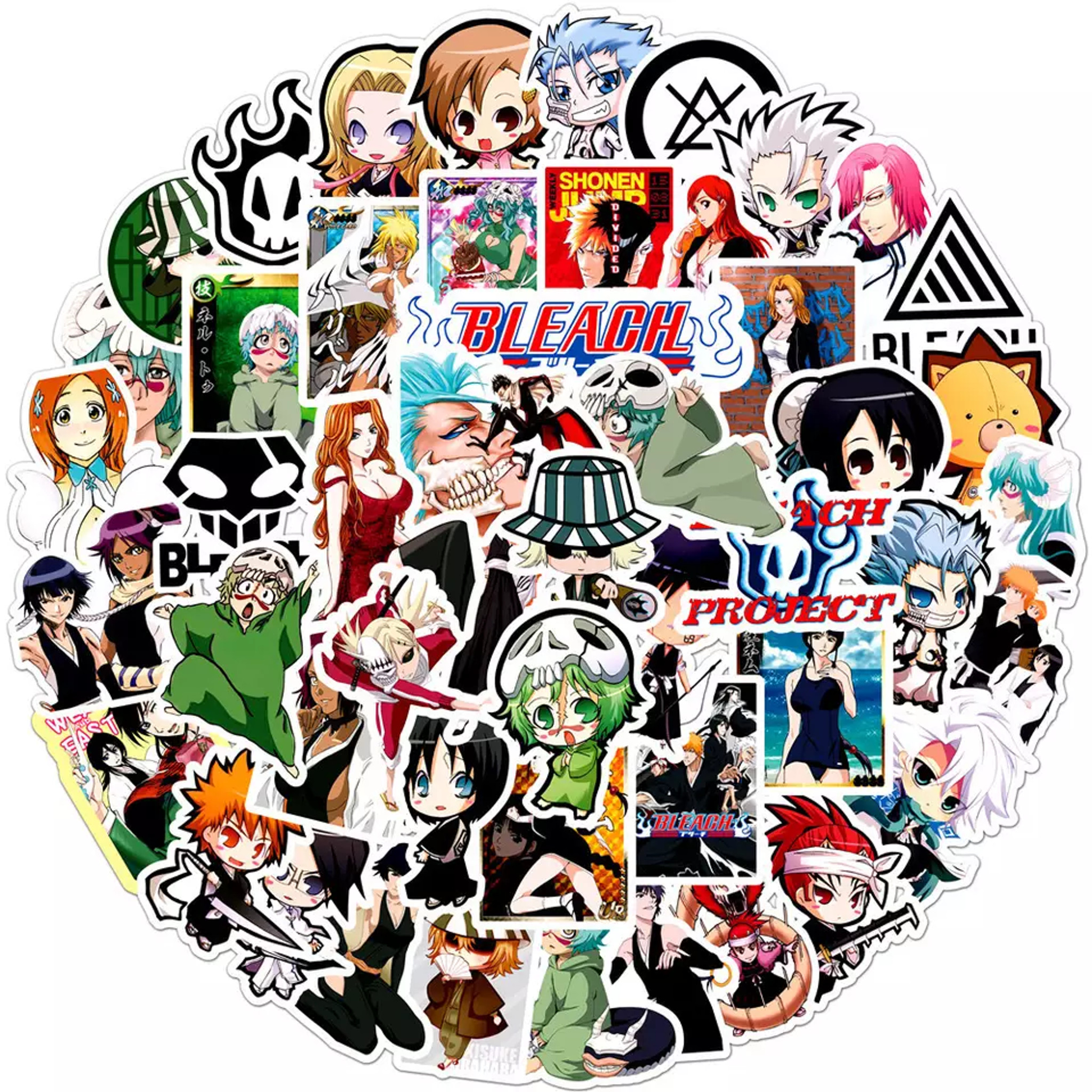 Buy 50pcs/lot BLEACH Stickers Japanese Anime Stickers For Laptop  Refrigerator Luggage Motorcycle Phone Skateboard Kids Toys ｜Sticker-Fordeal