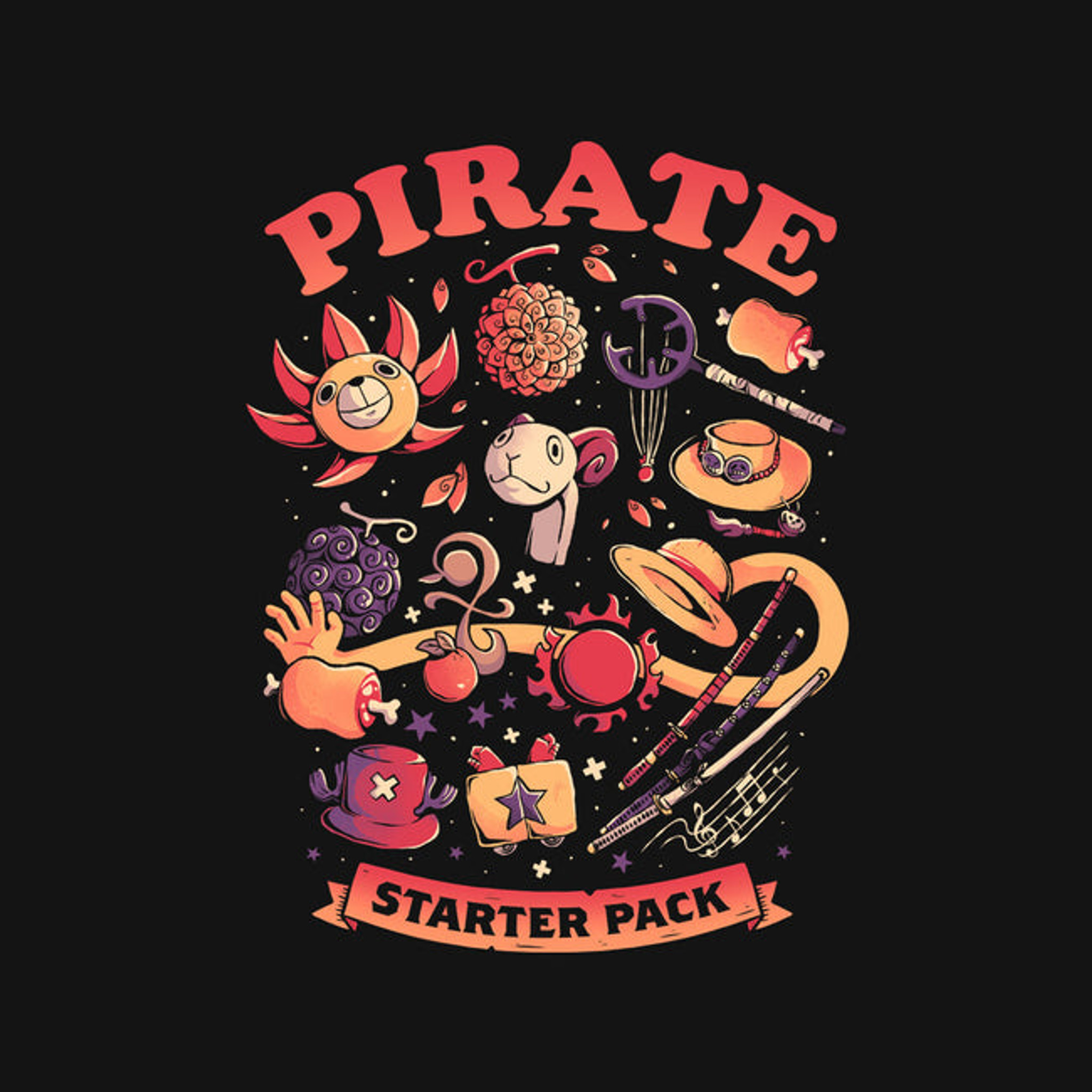 Teefury: The Pirate Starter Pack Cotton Tee