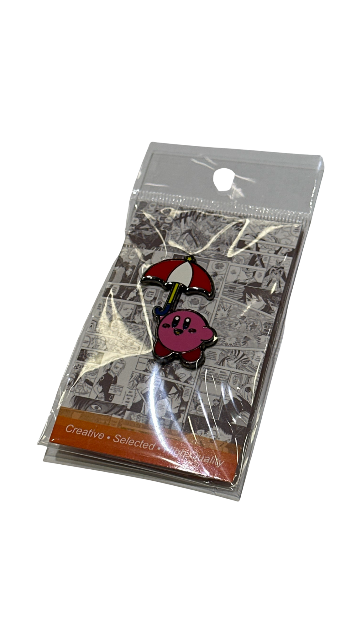 KIRBY: UMBRELLA Enamel Metal Pin