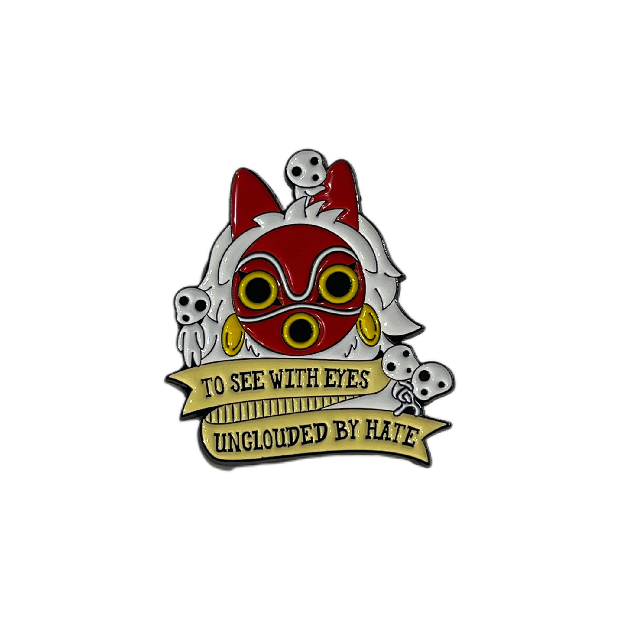 STUDIO GHIBLI: Mononoke Quote Enamel Pin