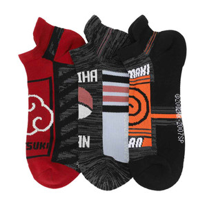 Naruto Shippuden Collection 3 Pair Compression Ankle Socks