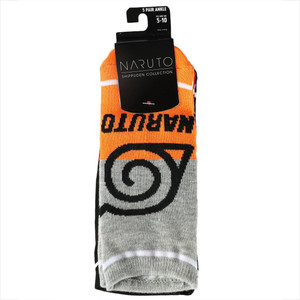 Naruto Shippuden Collection Mix & Match Ankle Socks 5 Pair