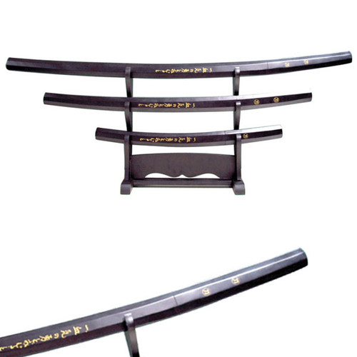 BLACK WOOD SHIRASAYA 3 PCS C-758BK/4