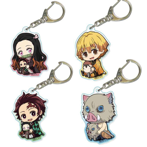 DEMON SLAYER SET OF 4 ACRYLIC KEYCHAINS