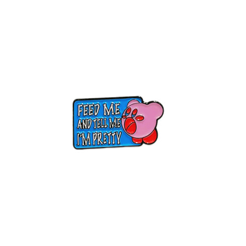 KIRBY: FEED ME Enamel Metal Pin