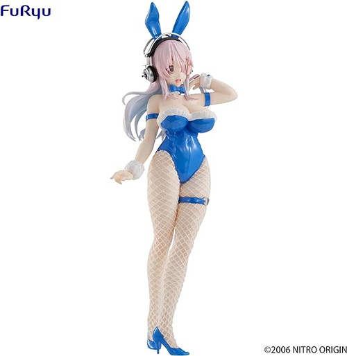 SUPER SONICO: Bi Cute Bunnies Blue Rabbit Figure