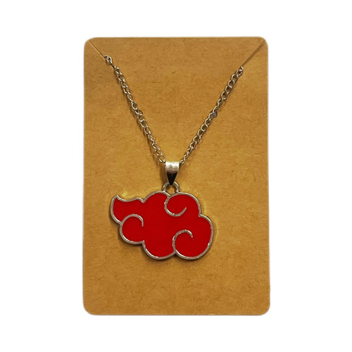 Naruto: Akatsuki Cloud Metal Pendant Necklace