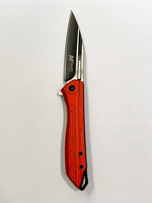 MTECH: USA Red Spring Assisted Pocket Knife