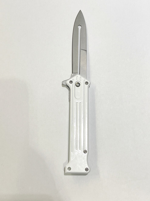 JOKER: 8″ White Aluminum Handle Folding Knife