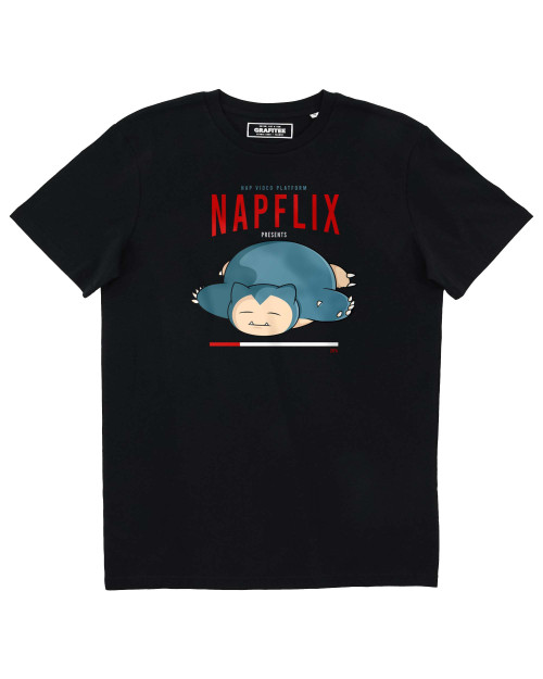 GRAFITEE: Napflix Snorlax Cotton Tee