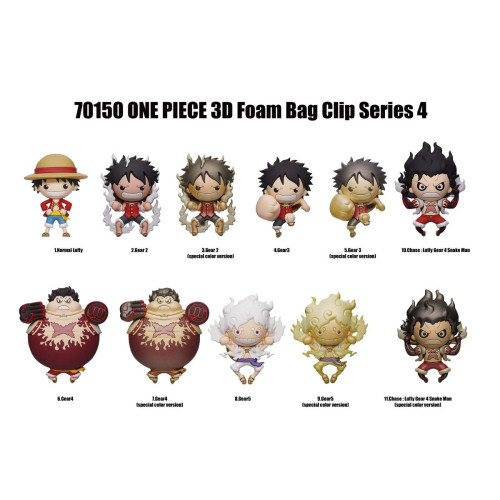 ONE PIECE: Series 4 3D Foam Bag Clip